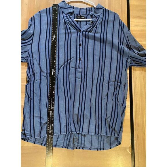 Dear John 3/4 Striped Button Up - Picture 6 of 6